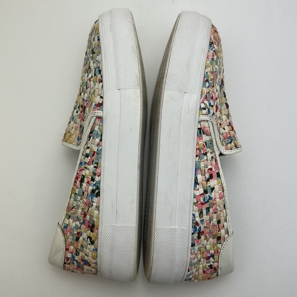 Caslon Alden Fabric Woven Multicolored Sneaker Size 7M Slip On Comfy - Picture 7 of 13